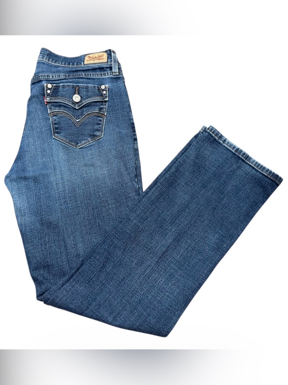 Levi’s 505 Straight Leg Jeans Womens Size 10M Stretch Medium Wash
